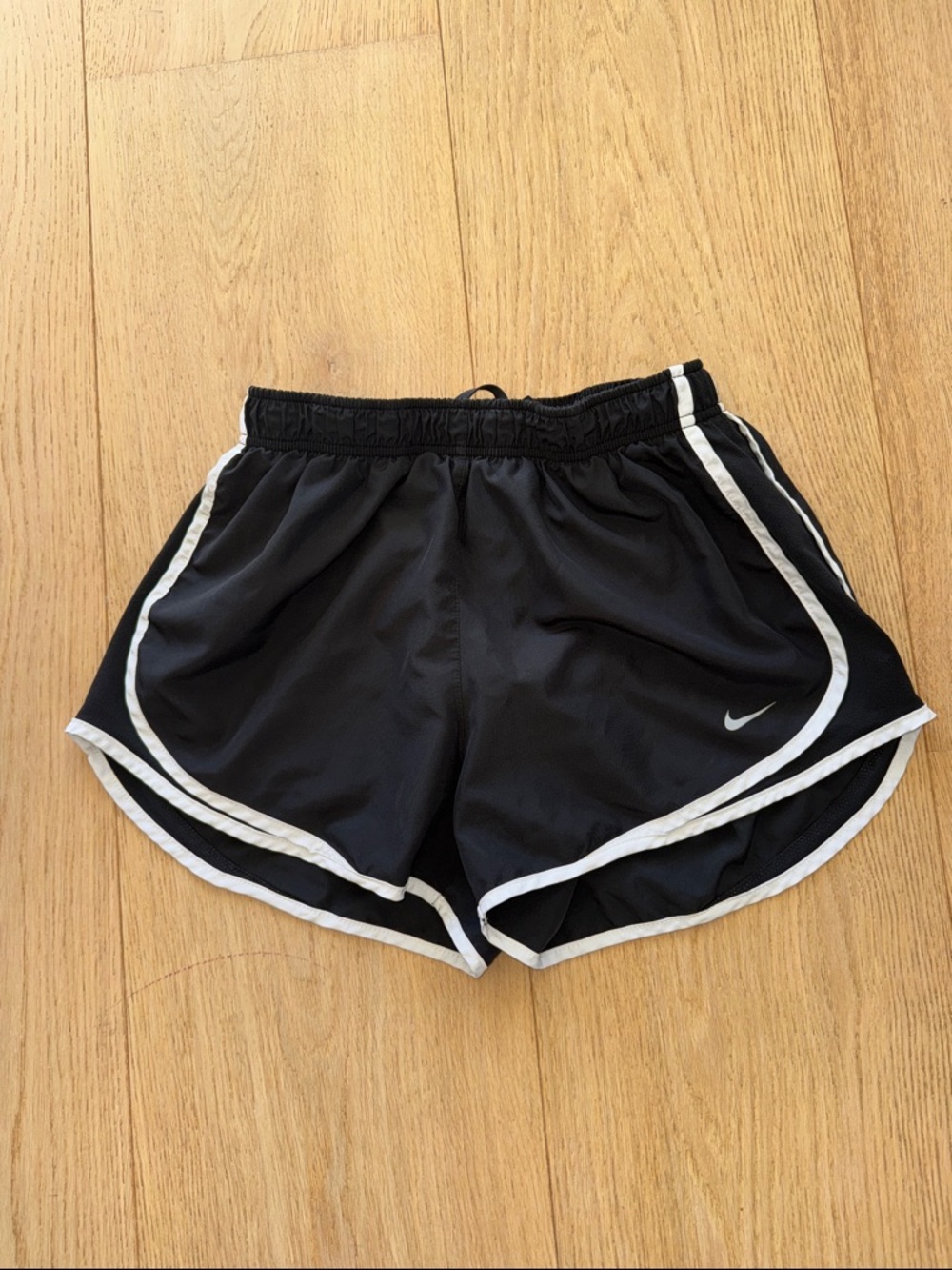 NIKE DRI-FITWomen's Size Medium, Black Athletic Shorts w/white trim NEVER WORN!